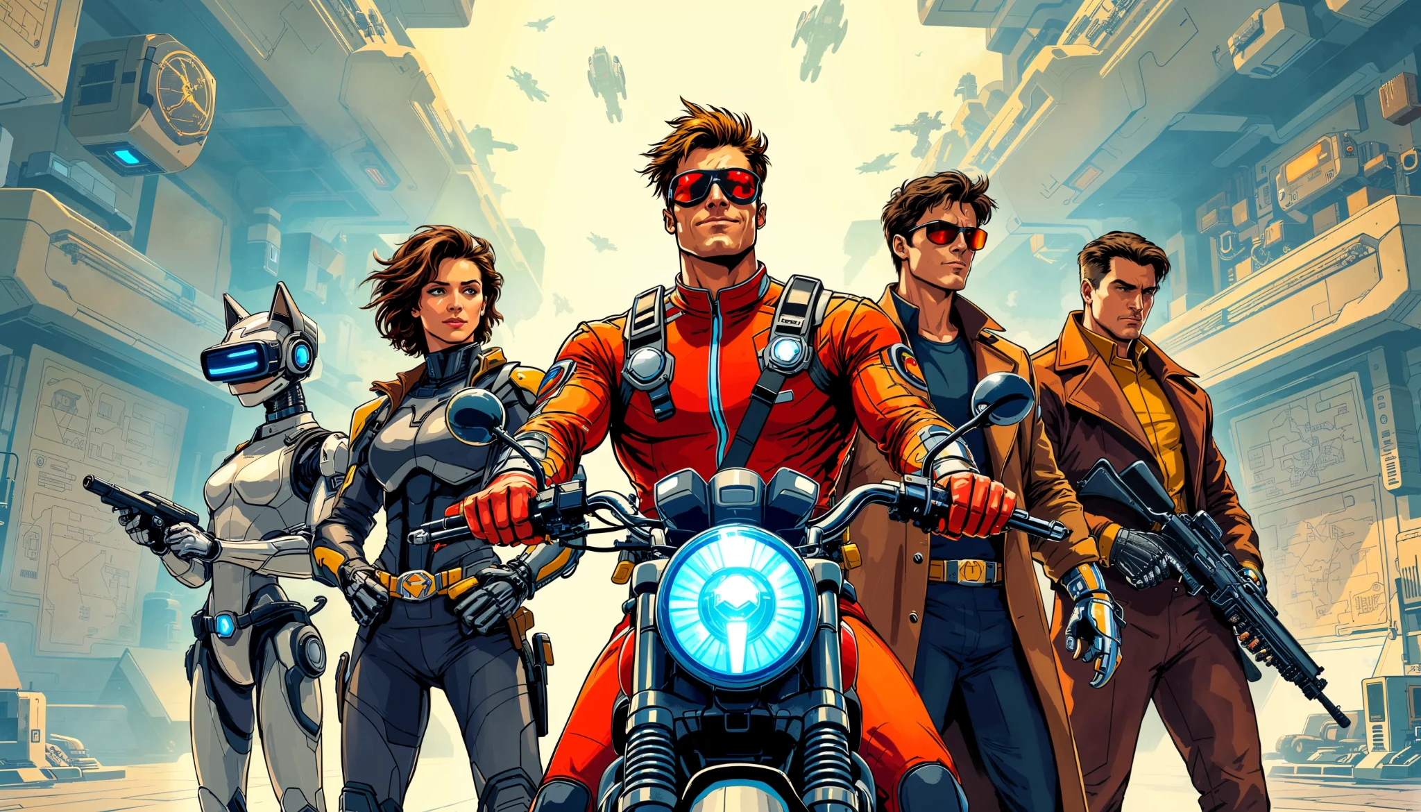 An original team of characters inside one cinematic brand world