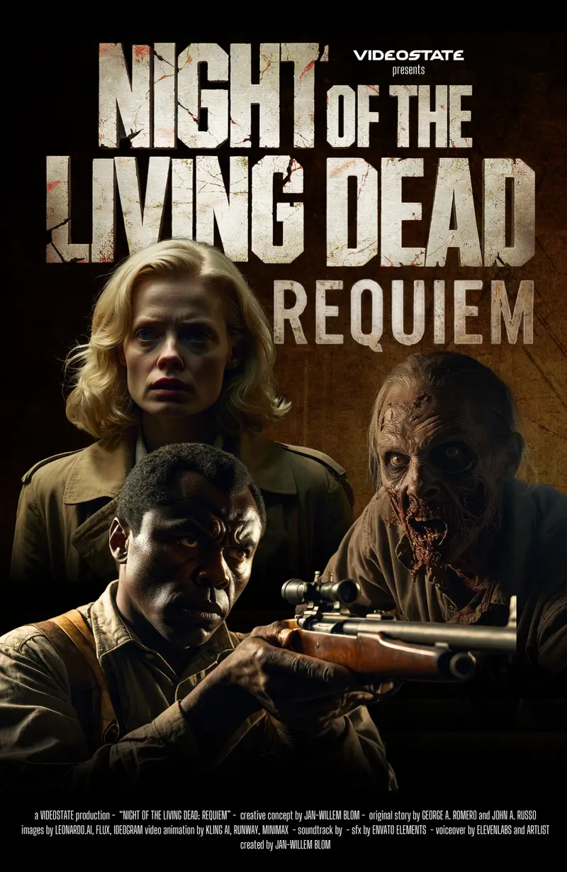 Night of the Living Dead: Requiem original VHS cover artwork